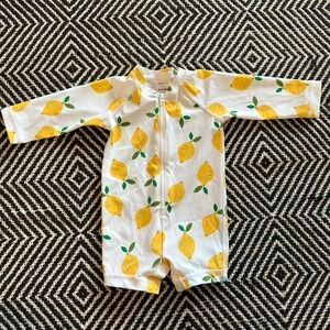 Hanna Anderson Baby Rash Guard Suit Lemon Print